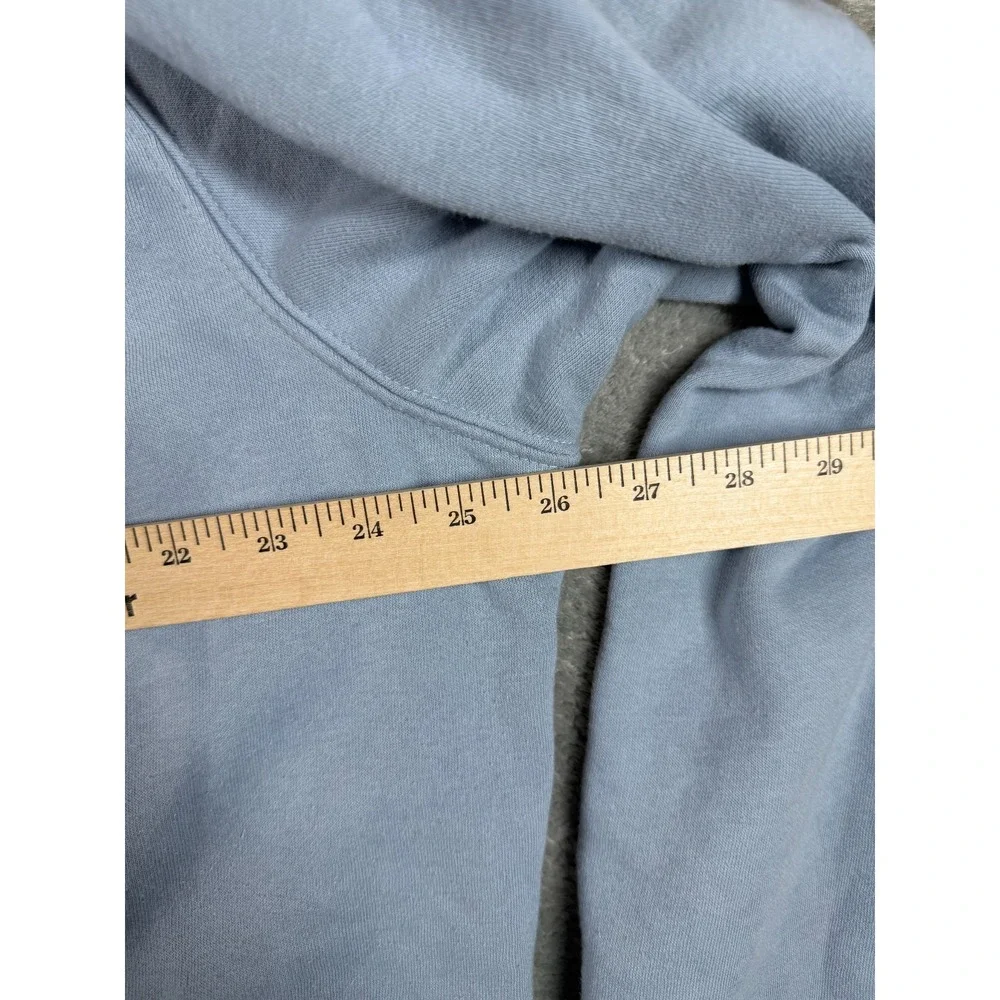 The North Face Pullover Hoodie Mens XL Light Blue Logo Sweatshirt
